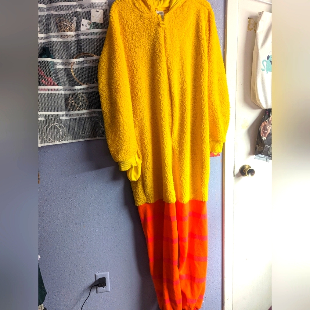 Big bird Kigurami (jumpsuit) costume XXL 5'5-6ft